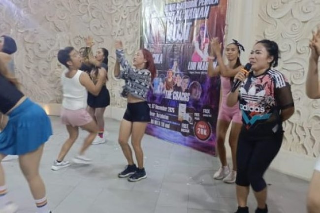 500 Pecinta Zumba Padati Zuma Party Tresna 369 di Gianyar, Mimi Peri Ikut Meriahkan
