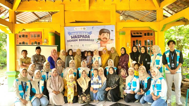 Cegah Penyebaran DBD, Mahasiswa KKN-T UNESA Gelar Sosialisasi Kesehatan Di Desa Dalegan