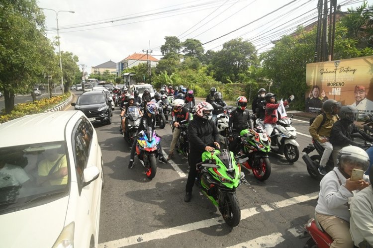 ​250 Bikers Meriahkan Ajang Silaturahmi Komunitas Otomotif di Bali