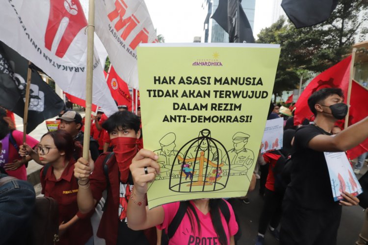 FOTO: Aksi Hari HAM Internasional