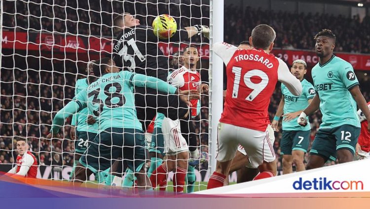 Wolves Apes Banget, Sudah 'Cetak' 3 Gol Tetap Kalah dari Arsenal
