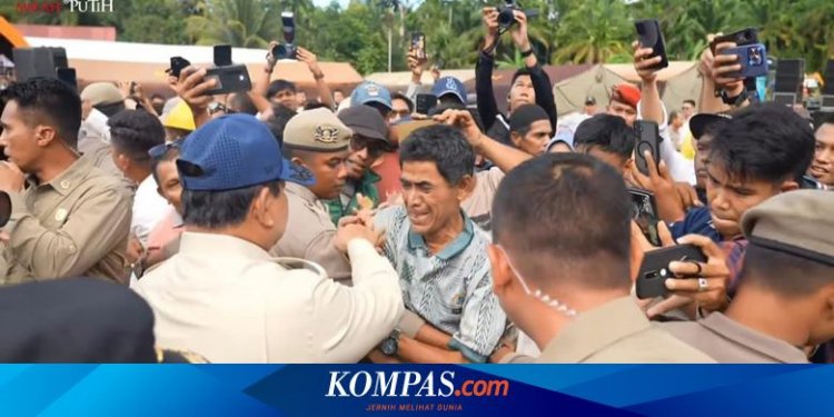 Tangis Warga Agam yang Pecah di Hadapan Prabowo: Tinggal Sendiri Saya, Pak...