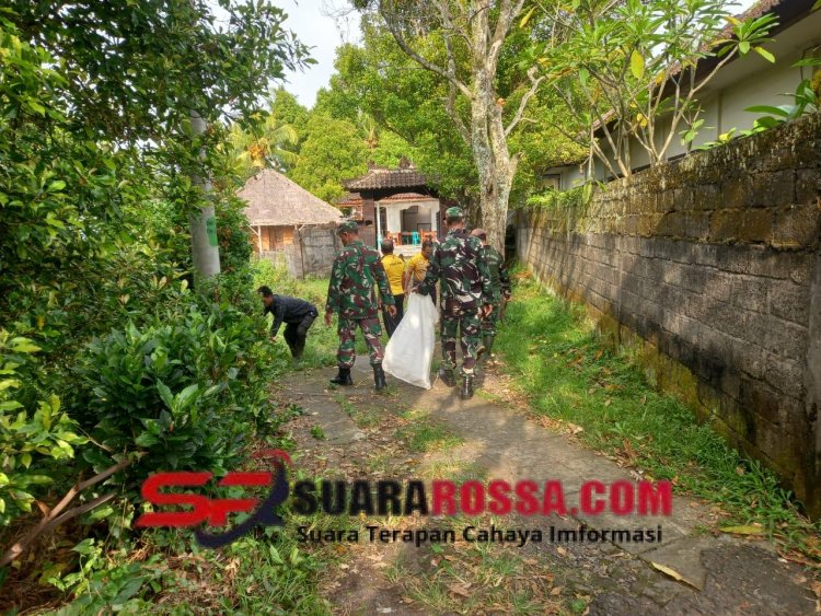 Babinsa Banyuseri Pantau Gerakan Bersama PSN 3M Plus Tahun 2025