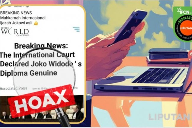 Cek Fakta: Hoaks Artikel Mahkamah Internasional Sebut Ijazah Jokowi Asli