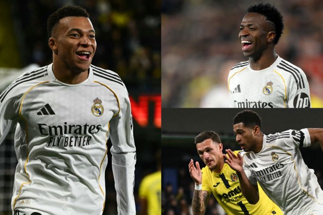 Rating Pemain Real Madrid Vs Villarreal: Kylian Mbappe Menggila Lagi! Bintang Prancis Cetak Gol Untuk Jaga Asa Juara Los Blancos